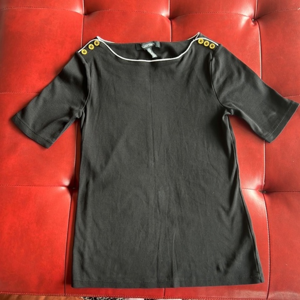 Ellen Tracy Women’s Shirt Gold Buttons